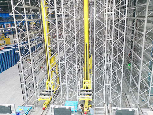 單立柱堆跺機(jī)立體庫(kù)